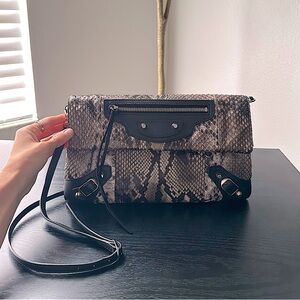 *EUC* Balenciaga Snakeskin Clutch/Crossbody Bag
